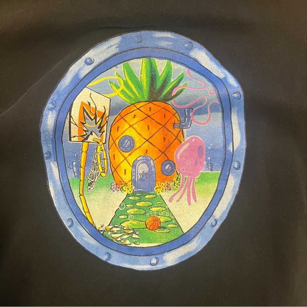 Nike Kyrie X SpongeBob Black Hoodie Pineapple House - Picture 5 of 10